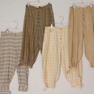 4 PAIR MEN'S PATTERNED PLUS-FOURS, 1920-1930s