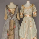 2 SILK TAFFETA PARTY DRESSES, GENEVA &amp; N.Y., 1916-1920s