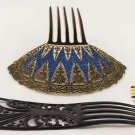 THREE JEWELED HAIRCOMBS, 1900-1920