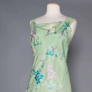 CHINESE EMBROIDERED EVENING GOWN, 1930s