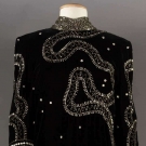 FABRICE BEADED VELVET EVENING GOWN, c. 1980