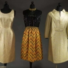 THREE LAME BROCADE COCKTAIL DRESSES, 1950-1960