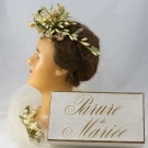 WEDDING HEADPIECE &amp; ORIGINAL BOX, PARIS, 1850s