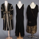 THREE EVENING DRESSES, 1920-1940s