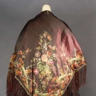 WARP PRINTED SILK CAPE, 1840s
