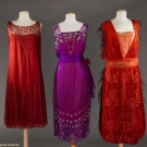 THREE PARTY DRESSES, 1920s
