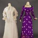 1 PRINTED AT-HOME &amp; 1 DAY DRESS, 1890-1900