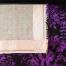 TWO SILK BROCADE SHAWLS, 1830-1850s