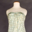 AQUA &amp; GOLD LAME BALL GOWN, 1950s
