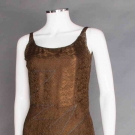BROWN LACE EVENING GOWN, PARIS, EARLY 1930s