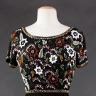 FLORAL BEADED EVENING GOWN, 1948-1953