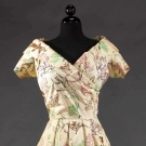 CLAIRE McCARDELL COTTON PRINT DRESS, MID 1950s