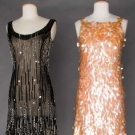TWO SPANGLED MINI DRESSES, 1965 &amp; 1995