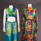 2 PRINTED ORGANDY GARMENTS, 1970