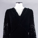CUT VELVET EVENING GOWN, 1930s