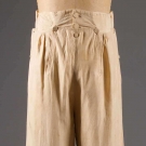 PAIR GENT&#039;S SILK FALL-FRONT TROUSERS, c. 1830
