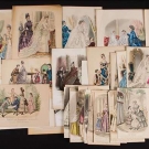 45 LADIES' EUROPEAN &amp; REGIONAL FASHION PLATES, 1850-1870s