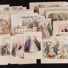 43 LADIES' &amp; CHILDREN'S FASHION PLATES, FRANCE, 1847-1876