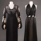 TWO CHIFFON EVENING GOWNS, 1930s