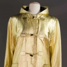 YSL GOLD LEATHER DUFFLE COAT, 1970-1980s