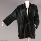COAT OF TEAL SHEARED FUR, 1980s