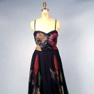 PRINT CHIFFON BALLGOWN, c. 1955