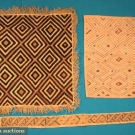 THREE KUBA TRIBE TEXTILES, CONGO, c. 1900