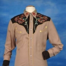 COWBOY EMBROIDERED WESTERN SHIRT, 1940-50s
