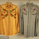 2 COWBOY MILLER WESTERN SHIRTS, 1940s &amp; 1960s