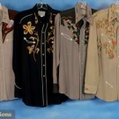 4 COWBOY H BAR C WESTERN SHIRTS 1950s