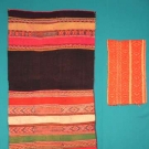 TWO TEXTILES, TARABUCO, BOLIVIA, 19th C