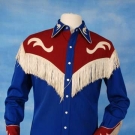 FAY-WARD COWBOY 2-TONE WESTERN SHIRT, 1950s