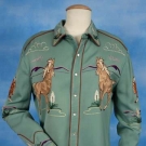 VIOLA GRAE EMBROIDERED WESTERN SHIRT, c. 1950