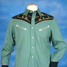 EMBROIDERED COWBOY WESTERN SHIRT, 1950s