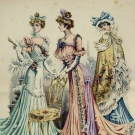 12 FRENCH FASHION PLATES, 1900-1903