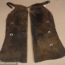 VINTAGE COWBOY BATWING CHAPS, MID 20th C