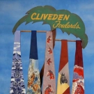 5 WESTERN THEME WIDE NECKTIES, MID 20th C