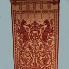 FABERGE STENCILED VELVET PANEL, 20th C