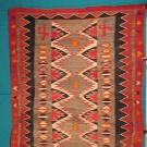 NAVAJO WOVEN WOOL RUG, c. 1915