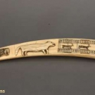 ESKIMO WALRUS IVORY CRIBBAGE BOARD MID 20th C