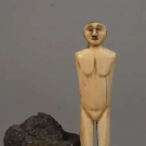 ESKIMO CARVED WALRUS IVORY FIGURE, c. 1900