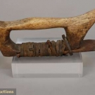 ESKIMO CARVED BONE ADZE, c. 1900