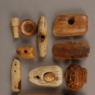 11 ESKIMO WALRUS  IVORY ARTIFACTS, 19th C