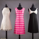 THREE PARTY DRESSES, 1960s