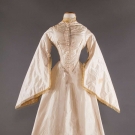 IVORY SILK WEDDING DRESS, 1867