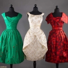 THREE PARTY DRESSES, 1955-1960
