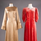 TWO EVENING GOWNS, 1940s