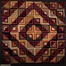 LOG CABIN QUILT, 1880-1900
