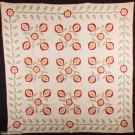 POMEGRANATE APPLIQUE QUILT, NEW JERSEY, c. 1865