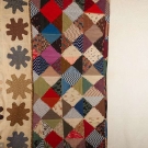 WHITEWORK QUILT, MID 19TH C